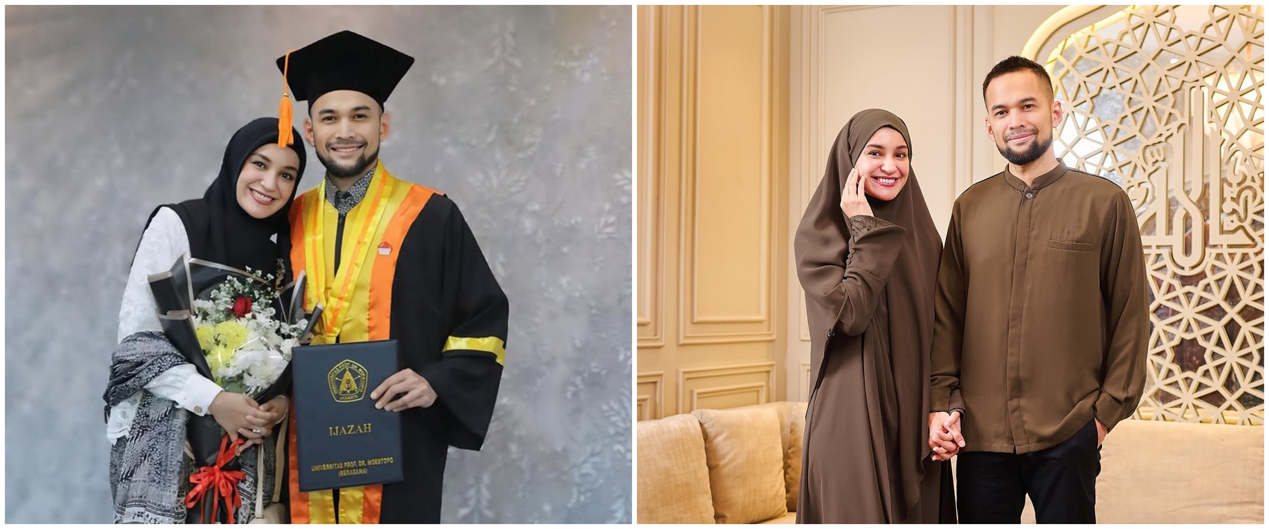 Bukti semangat belajar tak kenal umur, ini 7 momen Teuku Wisnu dapat gelar sarjana di usia 40 tahun