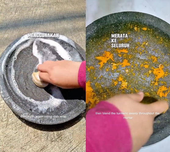 Jangan langsung dipakai, trik bersihkan cobek sekarang agar higienis dan awet pakai 2 bahan dapur