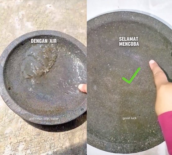 Jangan langsung dipakai, trik bersihkan cobek sekarang agar higienis dan awet pakai 2 bahan dapur
