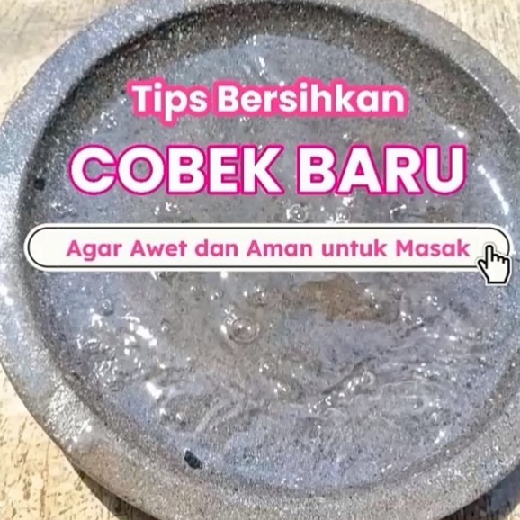 Jangan langsung dipakai, trik bersihkan cobek sekarang agar higienis dan awet pakai 2 bahan dapur