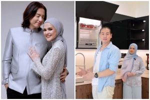 Furniturnya didominasi hitam tapi tak tampak suram, ini 7 cara Cut Meyriska menata dapur jadi mewah