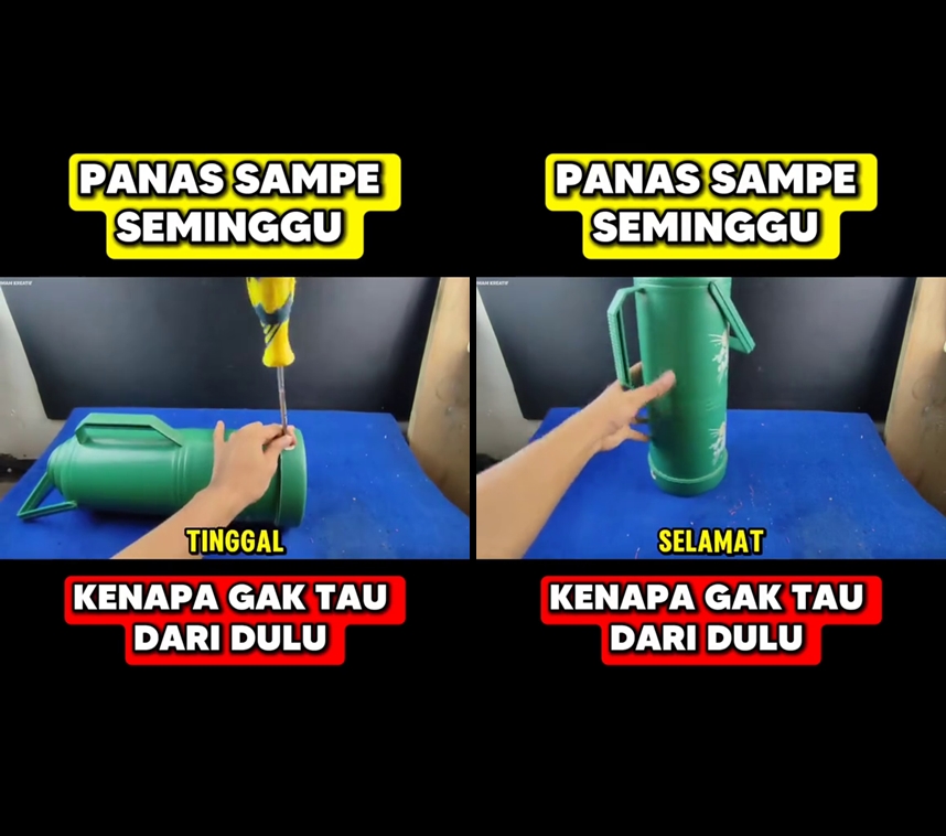 Sekarang tak perlu ganti air, ini trik bikin termos tetap panas seminggu pakai 1 bahan sederhana