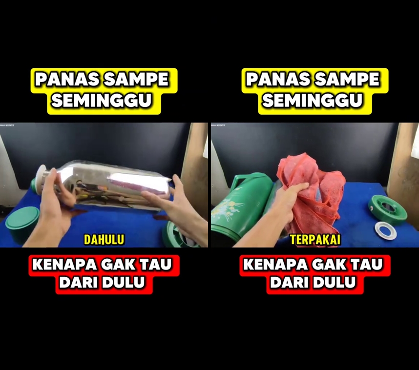 Sekarang tak perlu ganti air, ini trik bikin termos tetap panas seminggu pakai 1 bahan sederhana