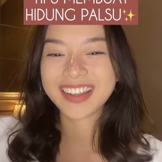 Bermodal 1 bahan dapur, wanita ini bagikan cara bikin hidung palsu agar lebih mancung saat makeup