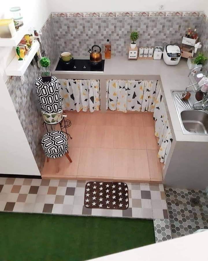 Cuma modal Rp1 juta saja, ini cara bikin dapur rumah subsidi makin rapi tanpa perlu kitchen set