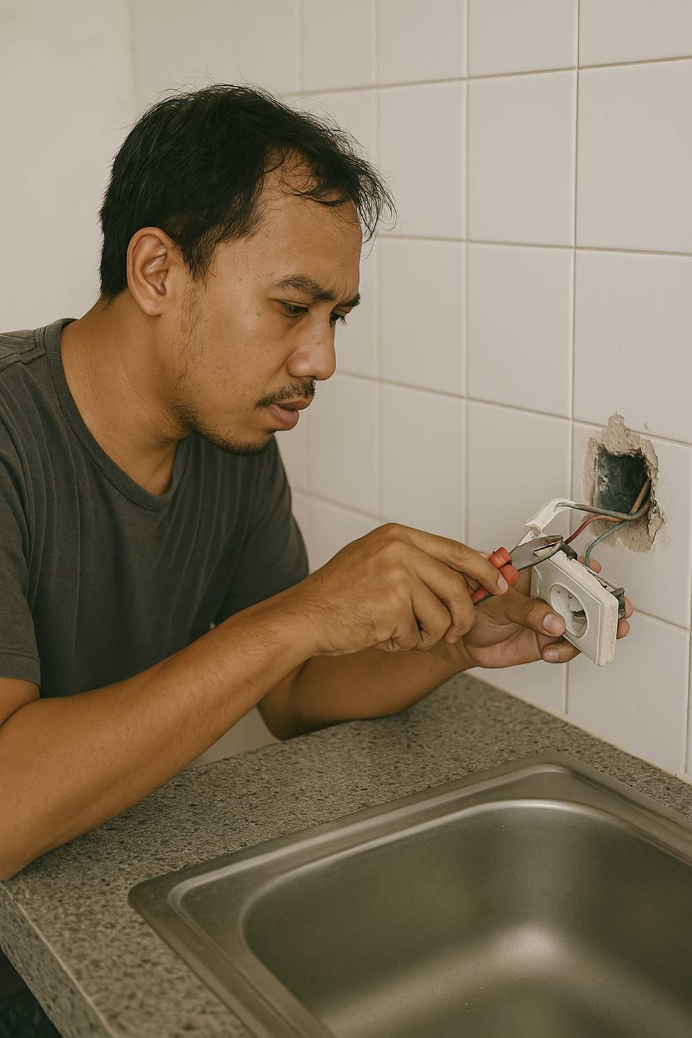 Tips menata peralatan listrik di dapur rumah agar aman, rapi, dan bebas risiko korsleting