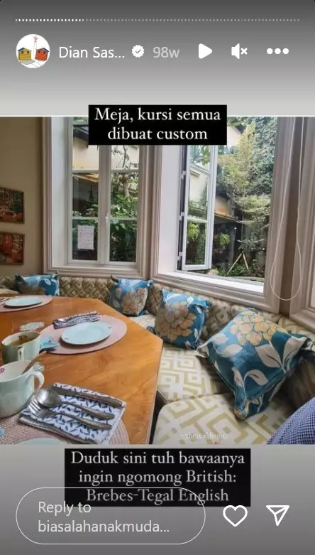 Pancarkan visual bak Ghibli, ini 6 cara Dian Sastro menata dapurnya agar vibesnya sejuk dan estetik