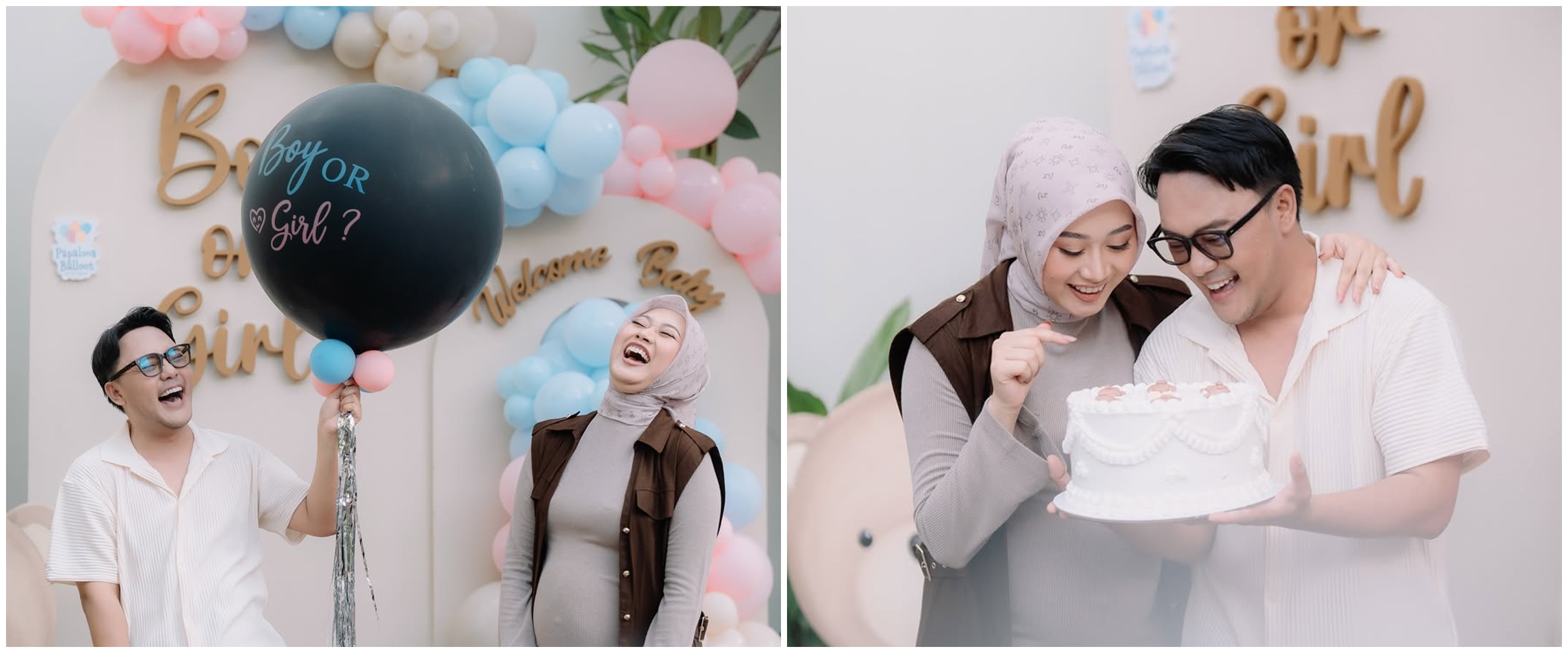 9 Potret gender reveal Danang DA dan Hemas Naura, bakal dikaruniai anak perempuan usai menanti 3 tahun