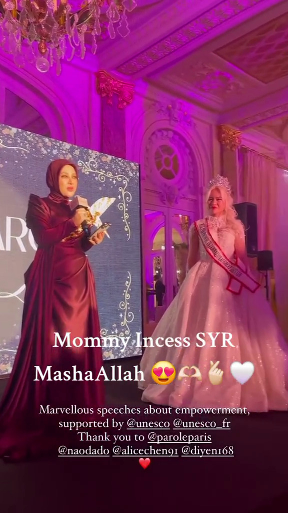 7 Potret Syahrini hadiri gala dinner acara "Listen to Her Parole" di Cannes, foto bareng Dewi Soekarno