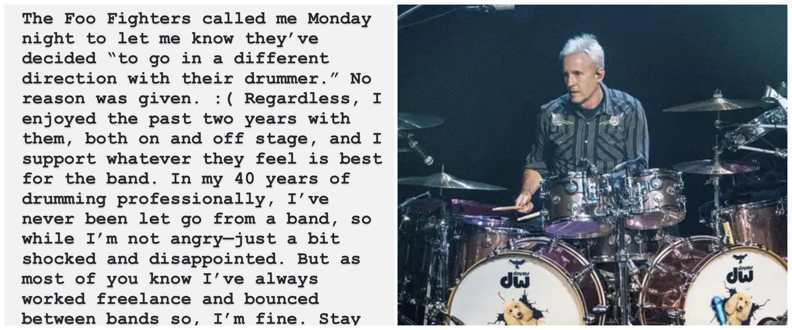 Josh Freese kecewa usai dipecat dari Foo Fighters tanpa alasan