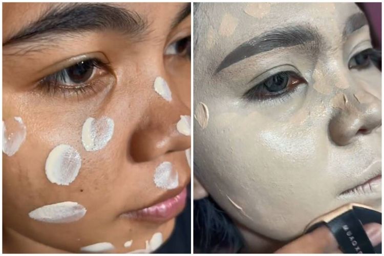 Transformasi pengantin Sunda dengan wajah dempul putih dimakeup jadi Korean Look ini cantik paripurna