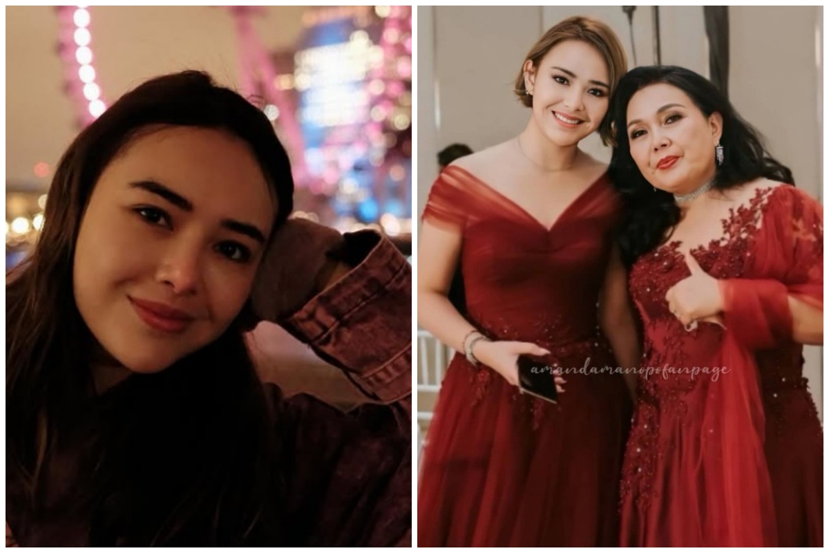  Momen Amanda Manopo ziarah ke makam ibunya di tengah hujan deras, caption unggahannya bikin salfok