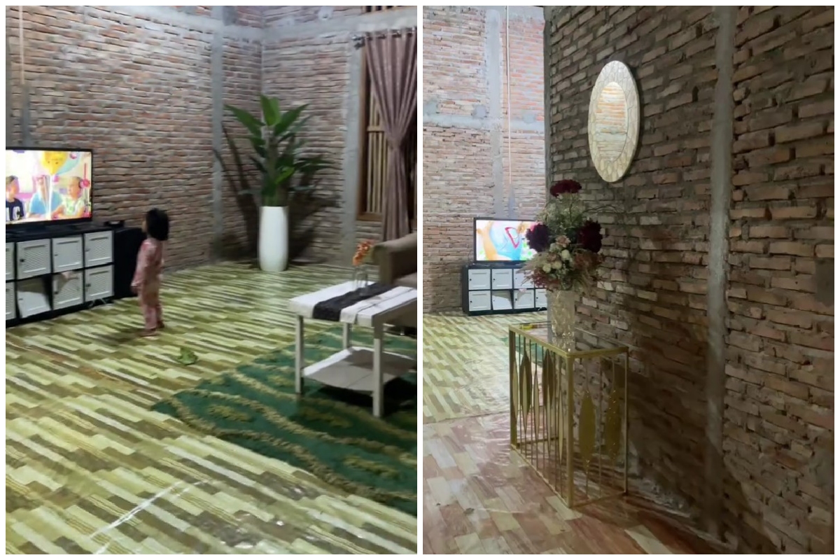 Visualnya bak hunian belum jadi, ini 7 cara emak-emak menata rumah berdinding batu bata tetap estetik