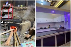 Dari jadul jadi modern, 9 potret dulu kini dapur mantan pedangdut Novi Lestiana ini pangling abis