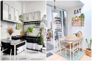 Trik bikin dapur rumah subsidi tetap kece, ada area makan mini hemat tempat dan gampang ditiru