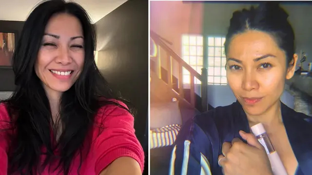 6 Potret Anggun C Sasmi tampil no makeup, percaya diri tunjukkan wajah asli tanpa botox dan filler