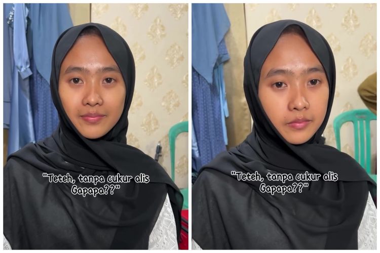 Alis tebal makin rapi meski tak dicukur, transformasi makeup pengantin dirias barbie look ini ayu pol