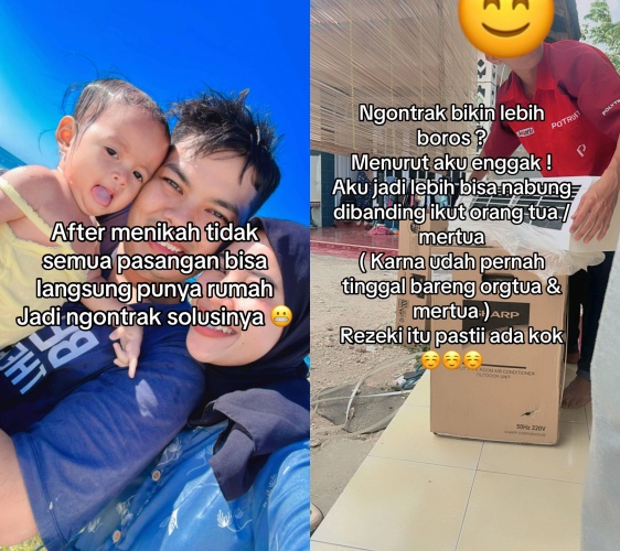 Wanita ini pilih ikut suami ngontrak daripada tinggal di rumah orangtua, alasannya bikin auto setuju