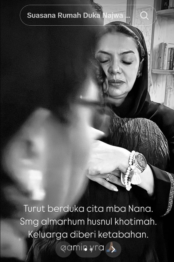 7 Potret ketegaran Najwa Shihab di tengah duka suami berpulang, penuh kesabaran salami pelayat