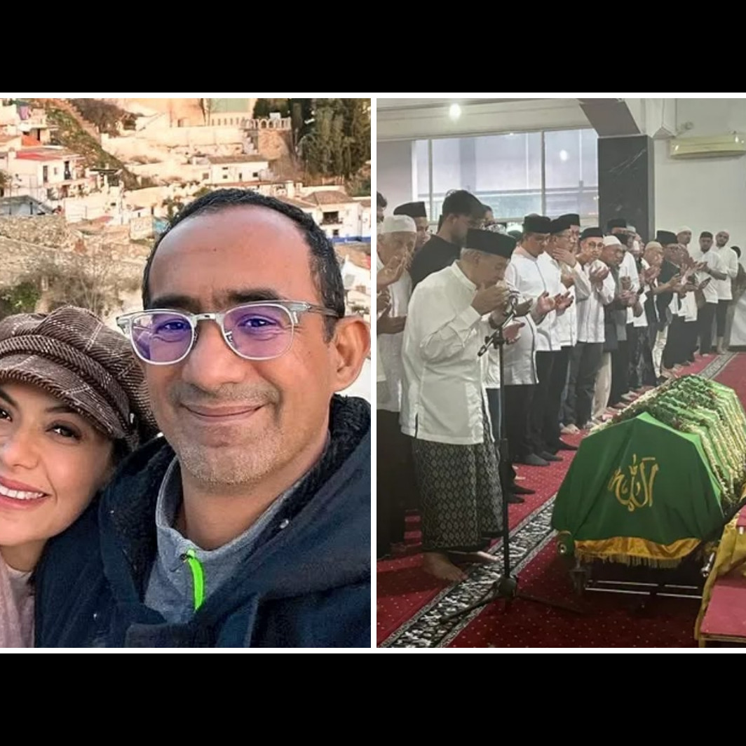 Tak diantar Najwa Shihab, 9 momen haru pemakaman Ibrahim Sjarief di tengah guyuran hujan deras