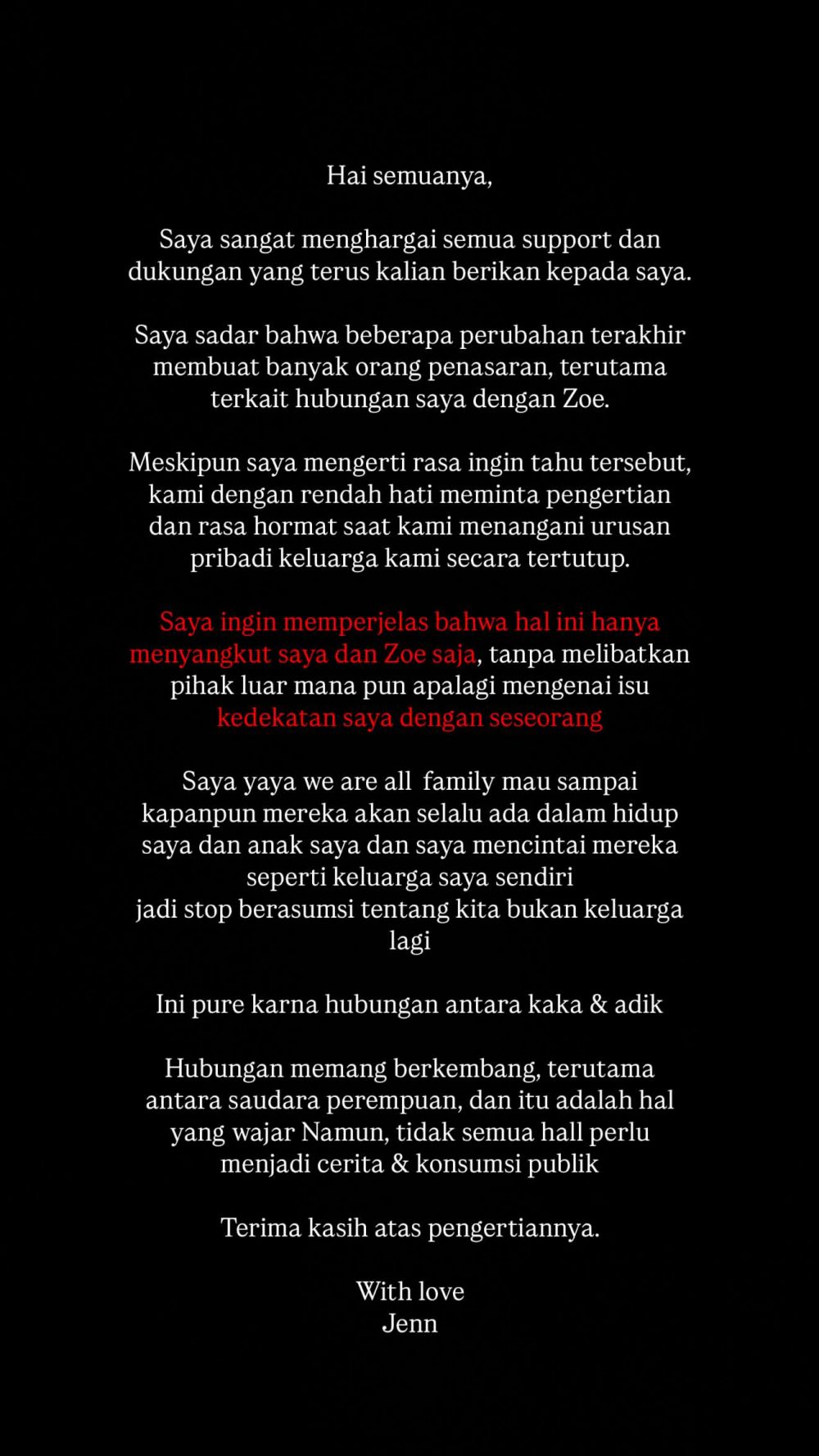 Jennifer Coppen ribut dengan Zoe Wassink hingga unfollow medsos, begini respons bijak sang mertua