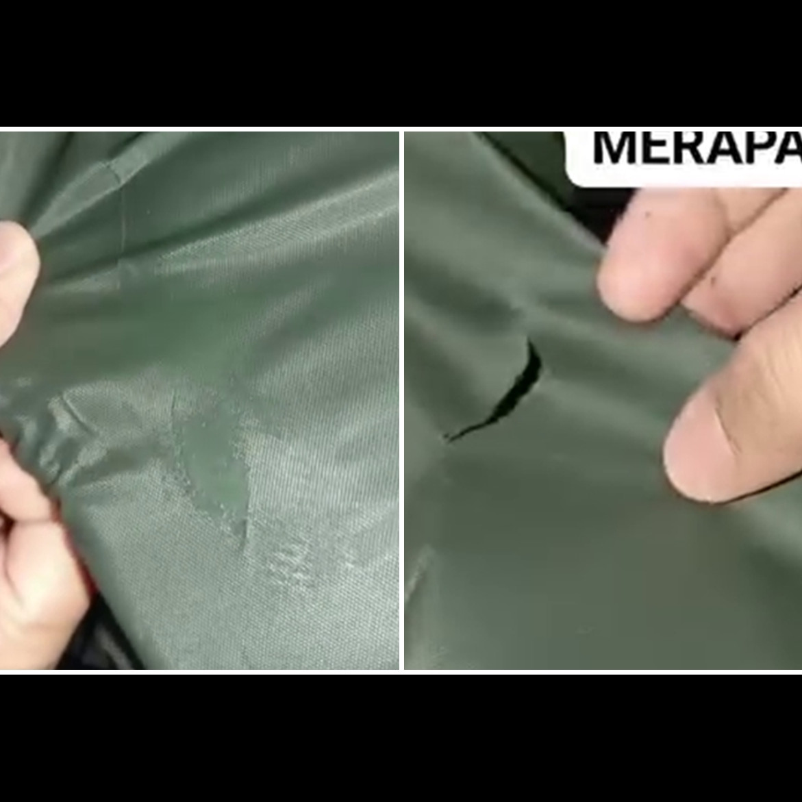 Tak perlu dijahit atau dilakban, trik menambal jas hujan sobek ini bikin ai tak rembes lagi