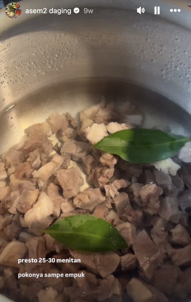 Cara masak asem-asem daging ala Steffi Zamora, gampang banget, tak ada alasan tak bisa masak