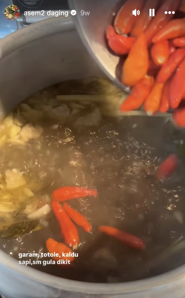 Cara masak asem-asem daging ala Steffi Zamora, gampang banget, tak ada alasan tak bisa masak