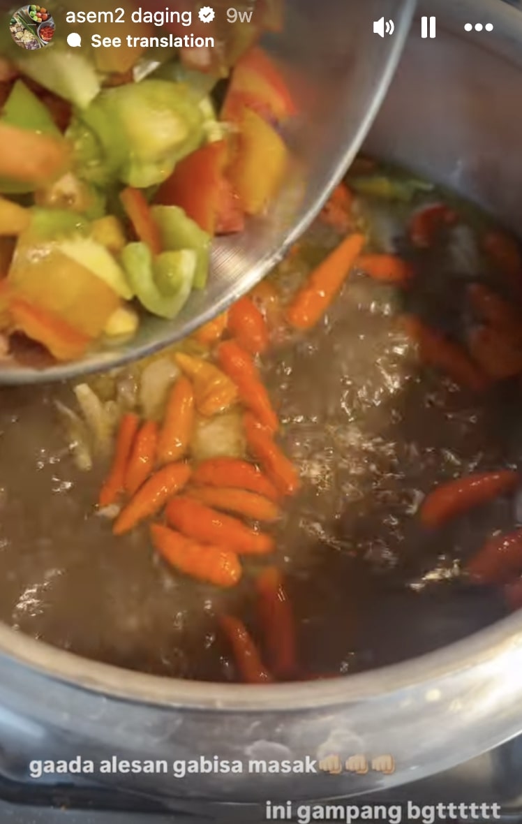 Cara masak asem-asem daging ala Steffi Zamora, gampang banget, tak ada alasan tak bisa masak