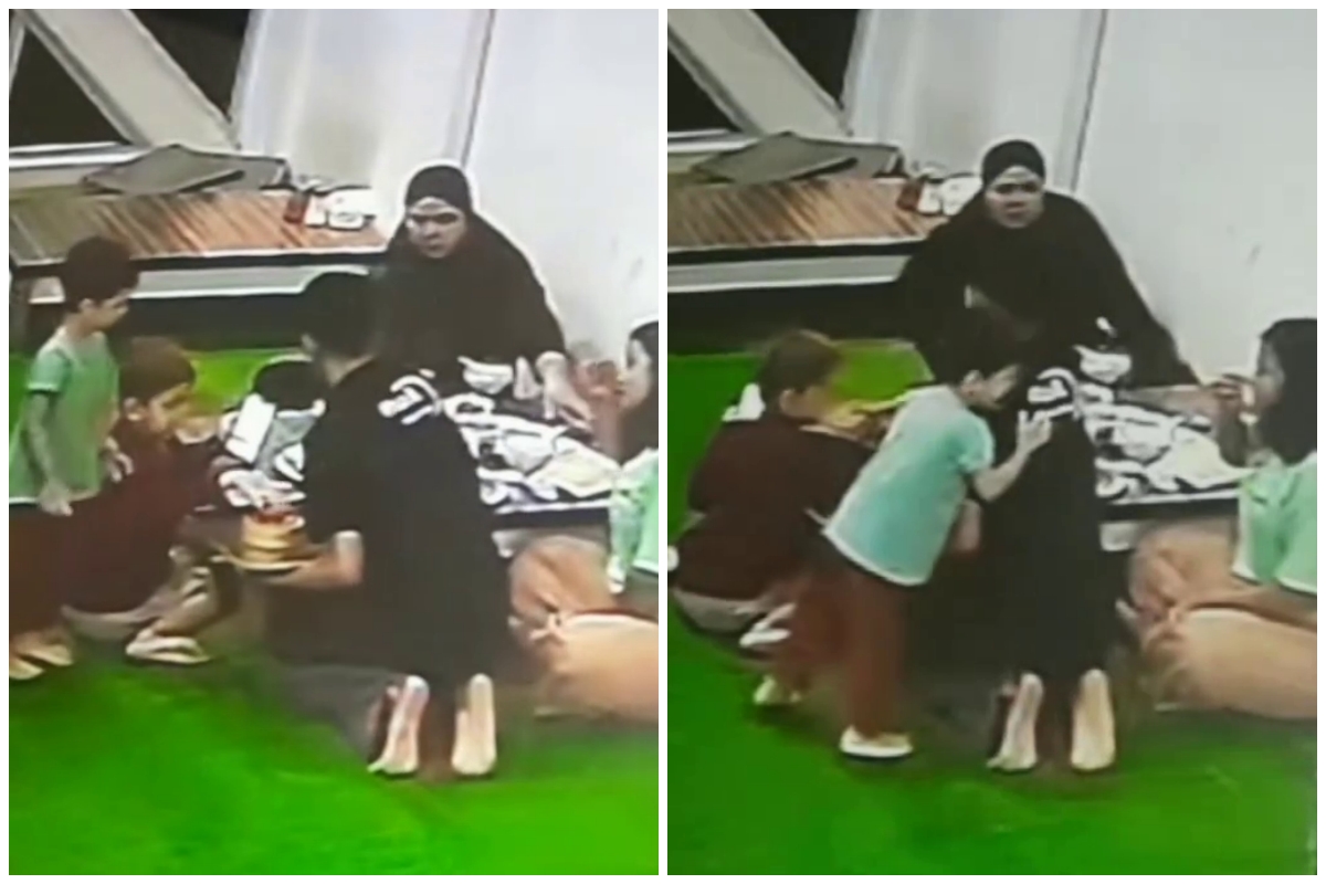 Awalnya terlihat sepele, momen pramusaji dipeluk anak kecil ini bikin haru, begini kisah di baliknya