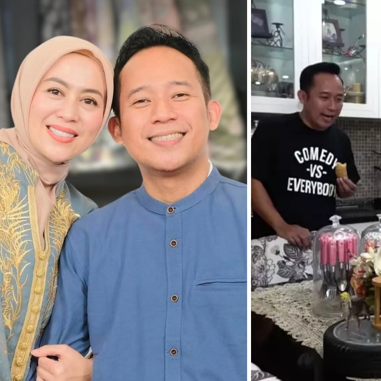 Dulu tinggal di kontrakan kini rumahnya Rp15 M, ini 5 cara Denny Cagur menata dapurnya agar elegan