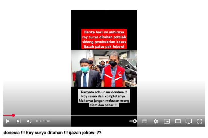 Viral foto Roy Suryo ditahan imbas kasus ijazah palsu Jokowi, begini faktanya