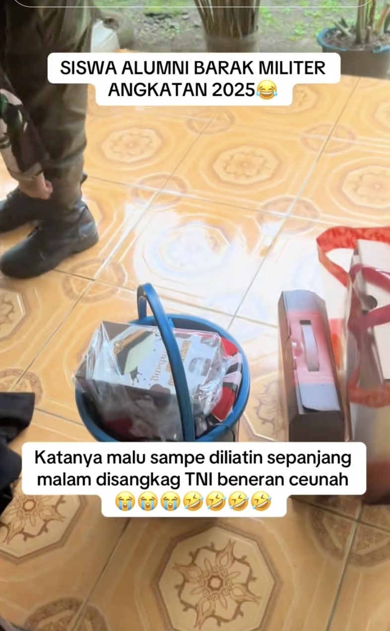 Masuk barak karena malas sekolah, siswa ini sabet juara 1 PBB dan pulang nenteng jajanan segambreng