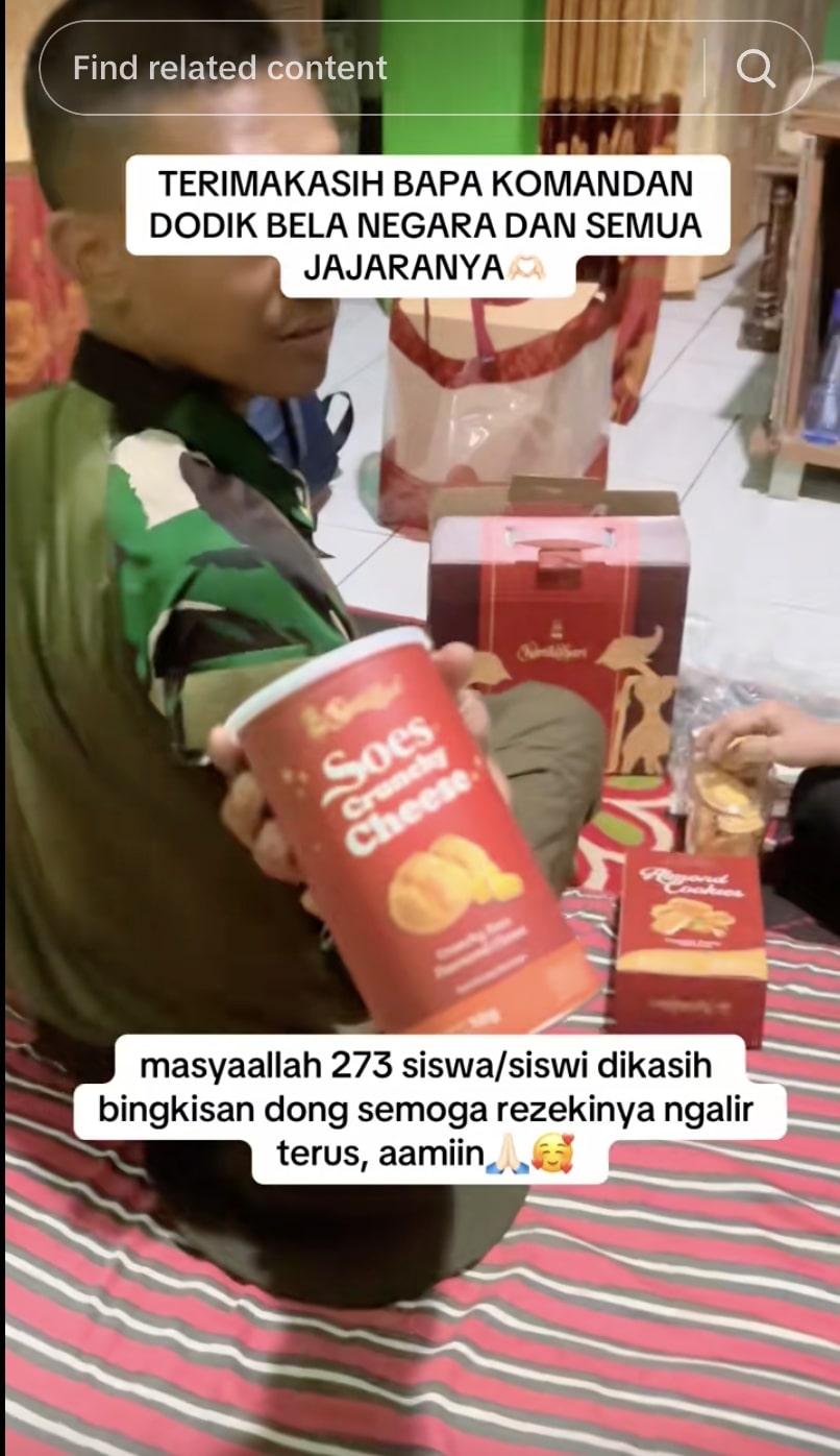 Masuk barak karena malas sekolah, siswa ini sabet juara 1 PBB dan pulang nenteng jajanan segambreng