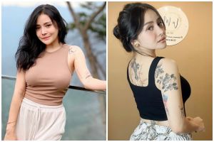 Jatuh cinta body painting sejak gadis, 9 potret Mawar AFI pamer tato di tubuh dari 2004 hingga kini