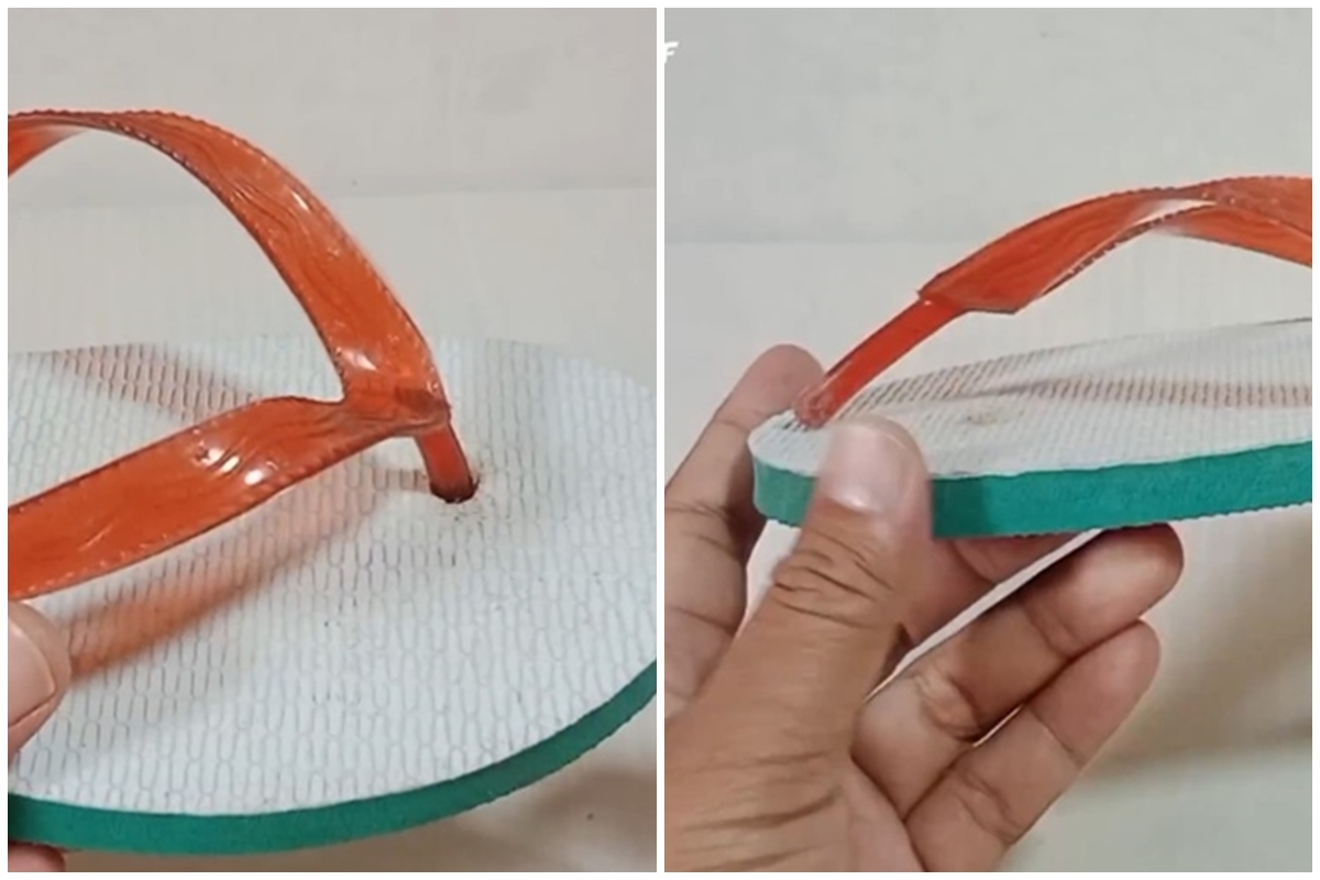 Jangan dibuang atau beli baru, begini trik mudah perbaiki sandal jepit putus