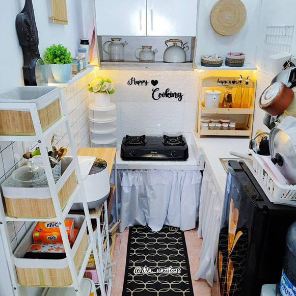 9 Potret dapur sepetak tanpa kitchen set, estetiknya bikin auto pengen nata ulang dapur sendiri
