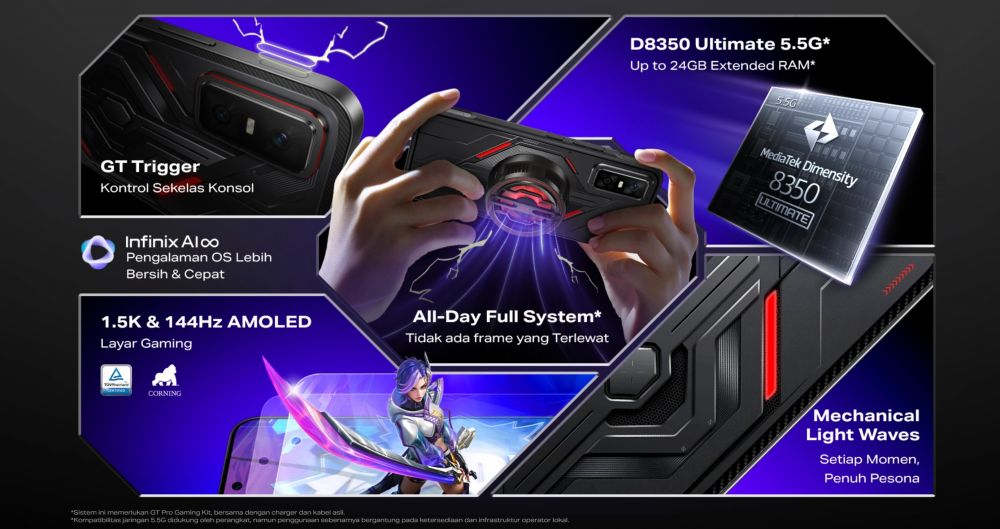 Infinix rilis HP gaming epik di bawah Rp 5 Juta, pecahkan rekor MURI main game 24 jam tanpa drop FPS