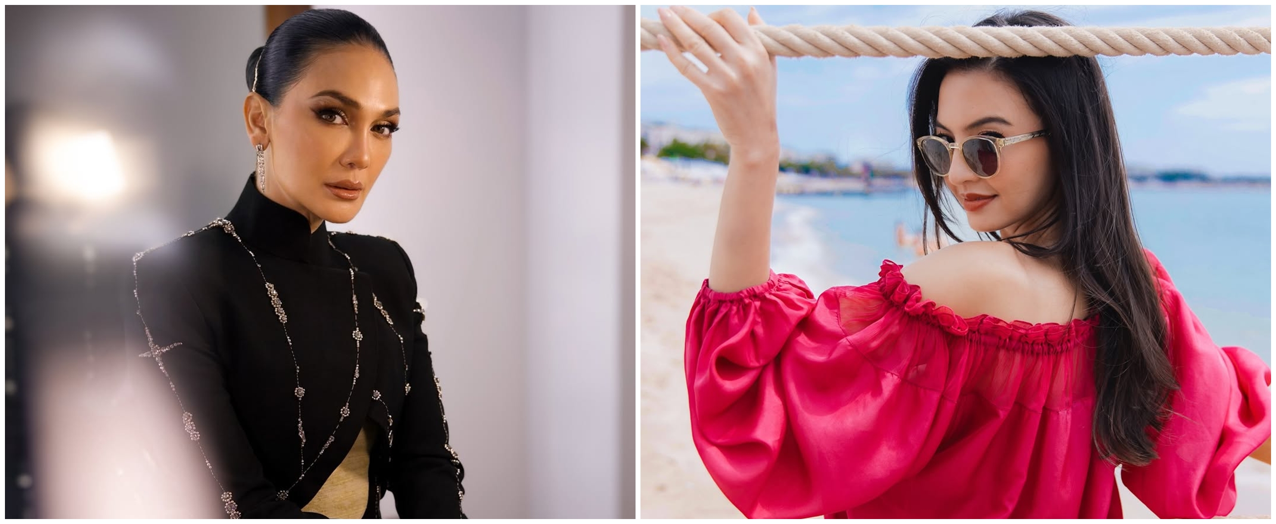 Bahagia tanpa rasa beban, 5 potret Raline Shah terima jabatan presiden jomblo dari Luna Maya