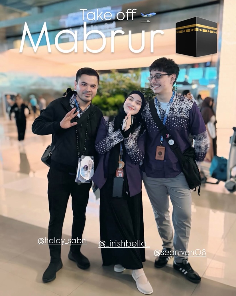 Usai wakafkan masjid dari mahar nikah, ini 7 momen Irish Bella dan Haldy Sabri berangkat haji