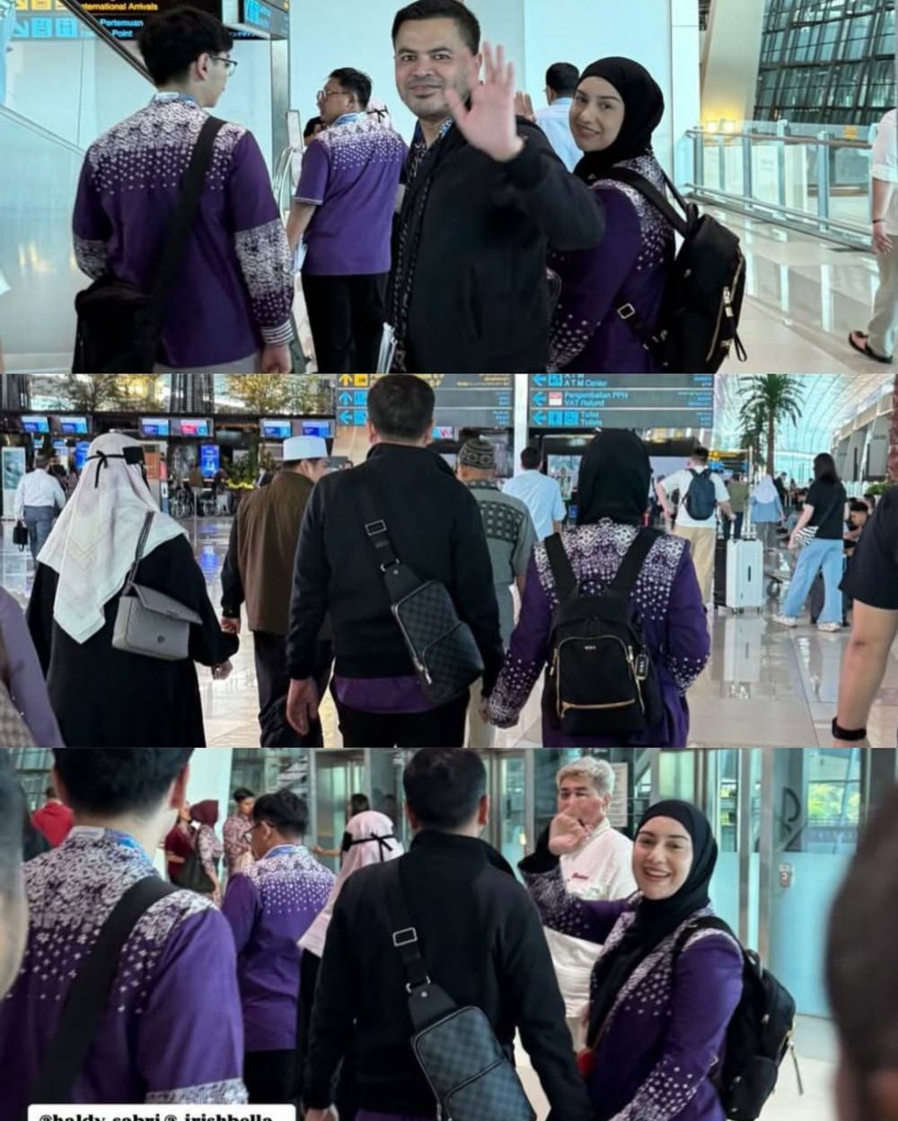 Usai wakafkan masjid dari mahar nikah, ini 7 momen Irish Bella dan Haldy Sabri berangkat haji