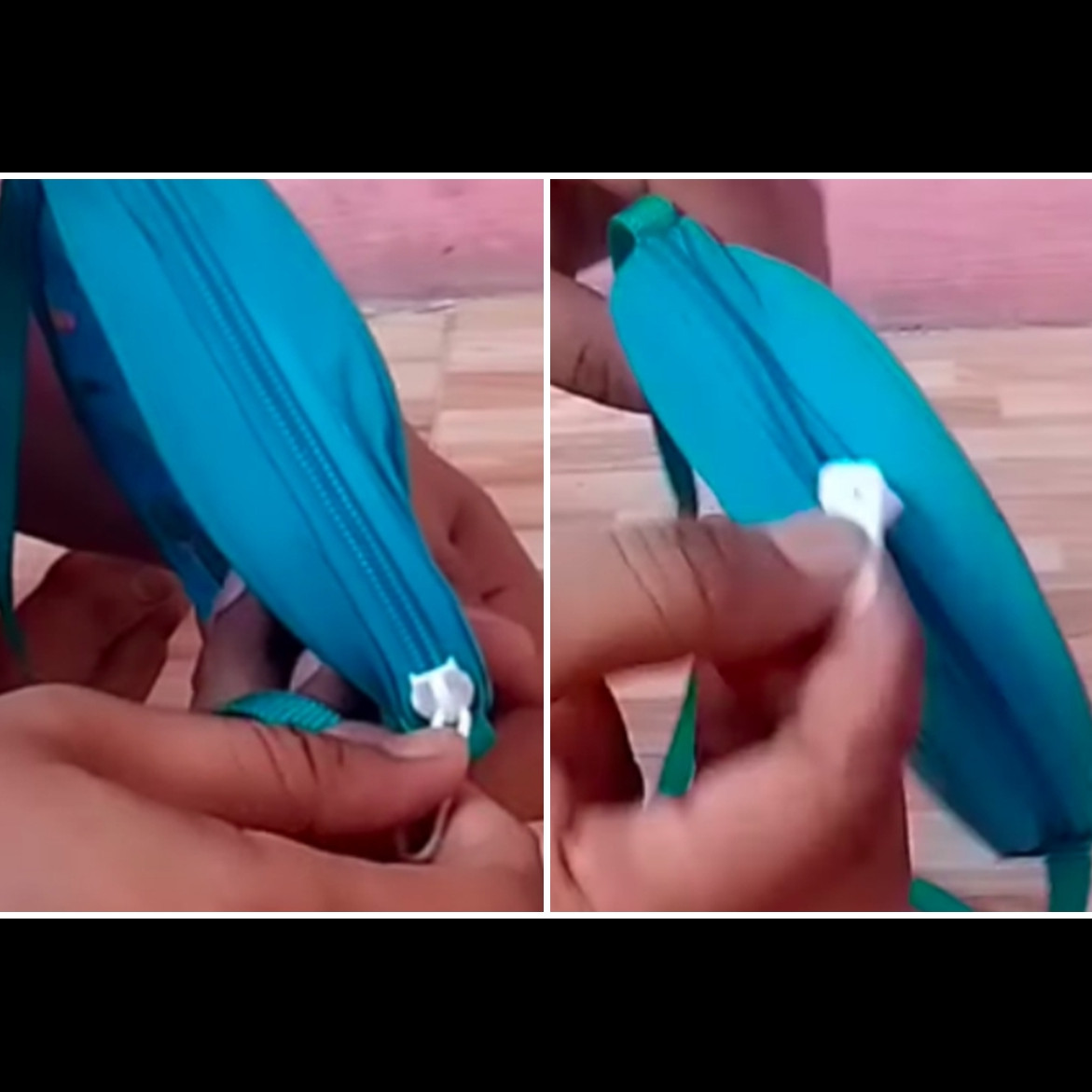 Trik agar resleting tas rusak jadi benar lagi tanpa memakai gunting