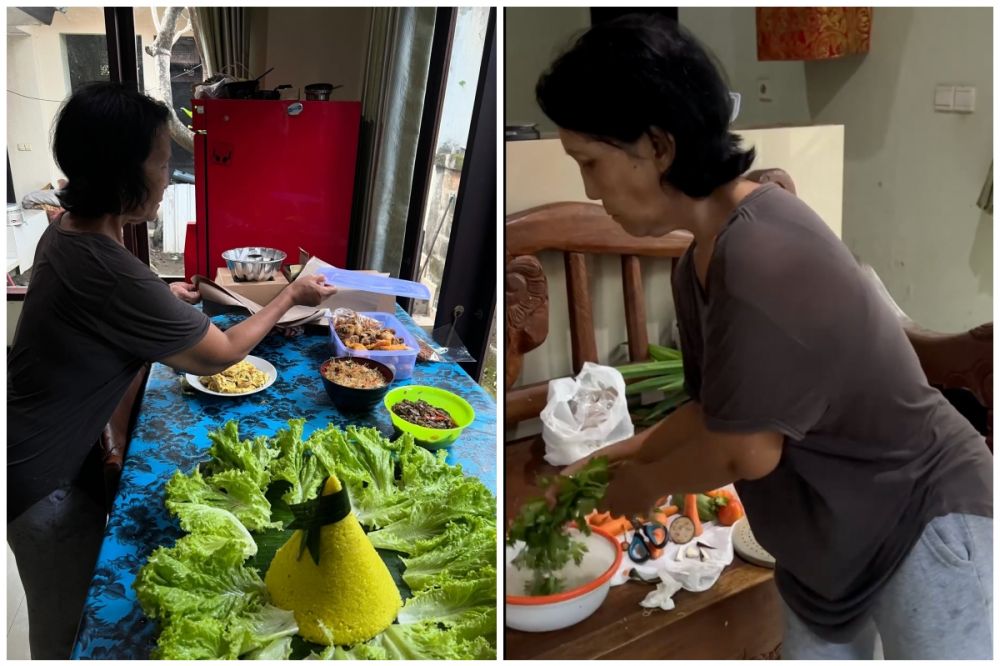 Ultah ke-31, cewek ini dapat tumpeng homemade full effort dari orang tua, selevel buatan catering