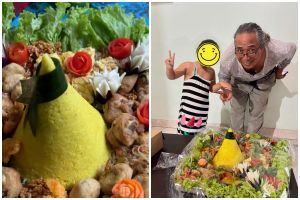 Ultah ke-31, cewek ini dapat tumpeng homemade full effort dari orang tua, selevel buatan catering