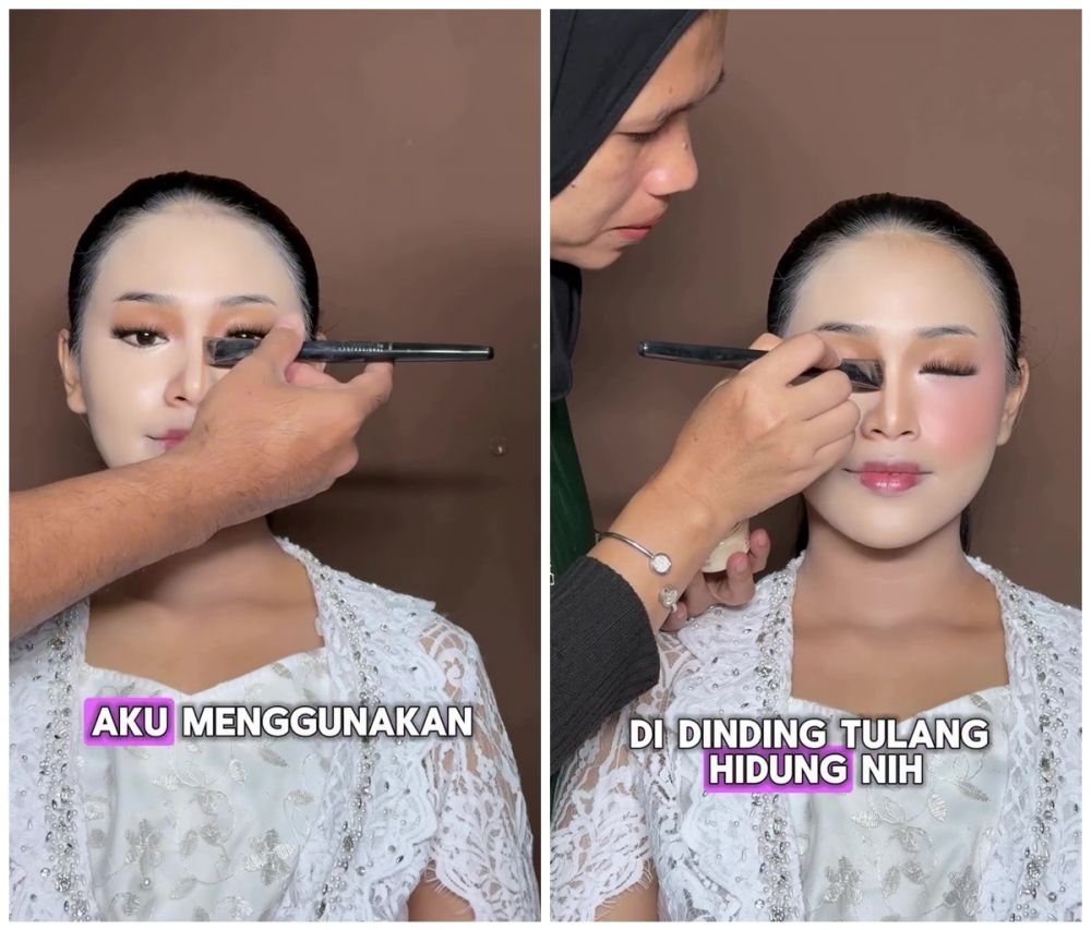 Cuma bermodal contour, trik shading hidung ini hasilnya bikin auto mancung natural bak oplas