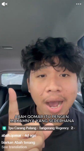 Anak komedian Qomar murka usai viral video makam ayahnya disebut tak terurus, ungkap fakta dibaliknya