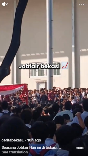 Mirisnya nyari kerja di Indonesia, jobfair Bekasi dipadati ribuan pencari kerja ini berujung ricuh