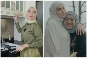 Tak kalah mewah dari rumah sang anak, ini 7 cara ibunda Irish Bella menata dapur minimalis tanpa sekat