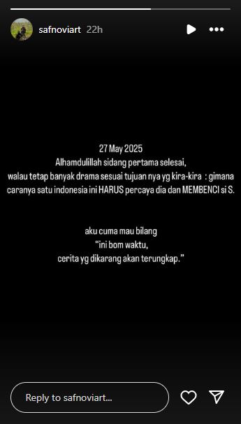 Dilan Janiyar meradang usai eks suami hanya nafkahi anak Rp1 juta per bulan, ini klarifikasi Safnoviar