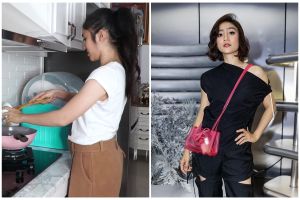 Punya meja makan kayu, intip 7 cara Febby Rastanty menata dapur minimalis desain ala American Classic